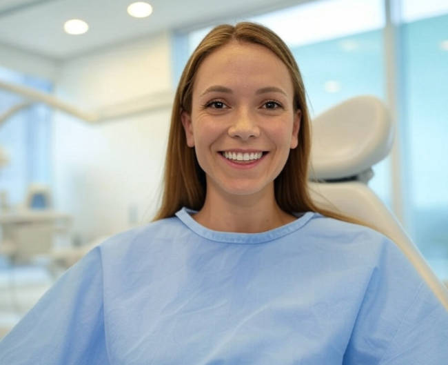 dentist paso robles 
 patient smiling into camera