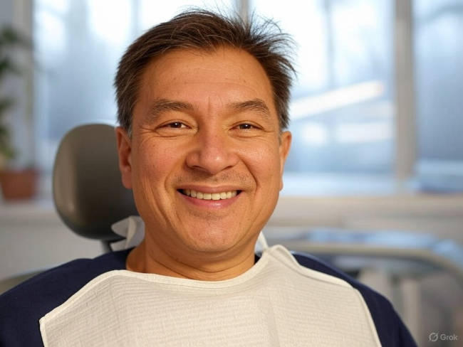 Dentist Paso Robles male patient in chair