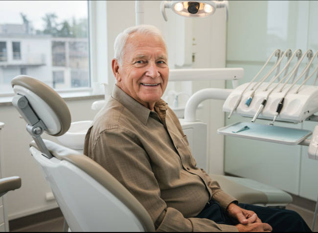 Paso Robles senior dental care patient